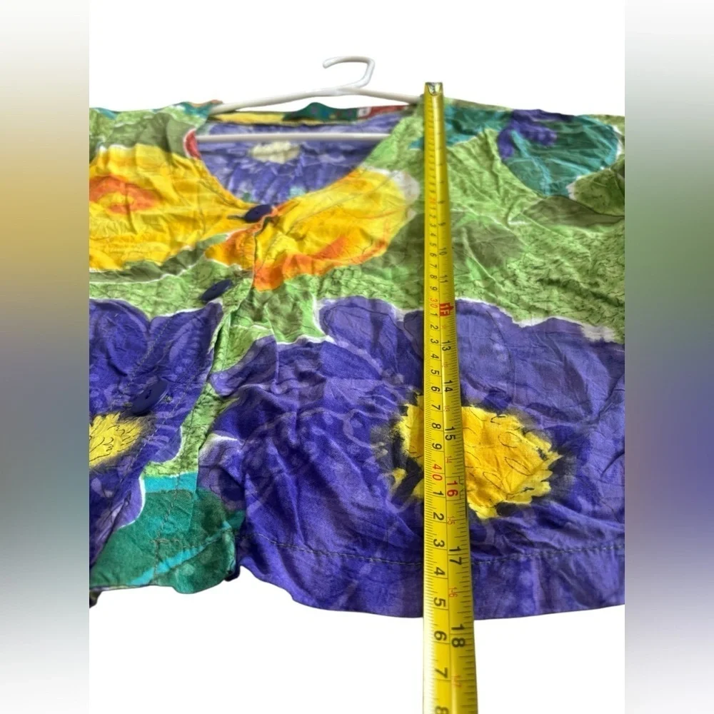Vintage Jams World Medium Hawaiian Floral Print Maxi Dress and cardigan Set M - Picture 11 of 11